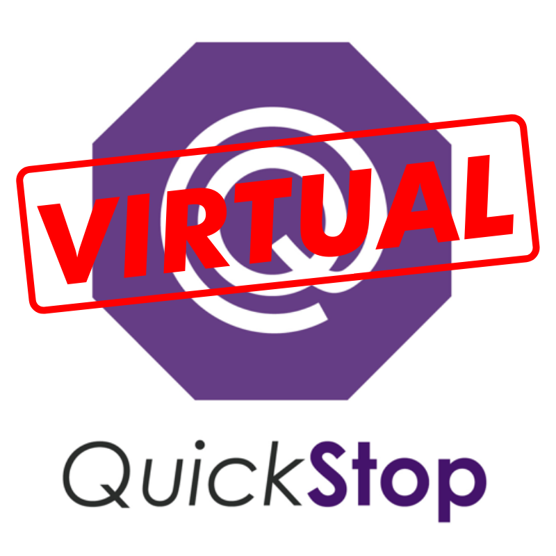 Image showing logo for Virtual Quickstop at the Career Development Center at Minnesota State University, Mankato