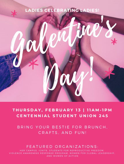 Celebrate Galentine’s Day with Your Lady Friends at Women’s Center Event