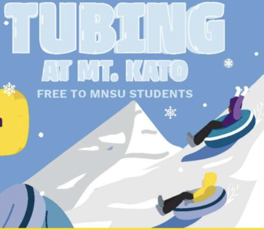 Free Night-Time Tubing at Mt. Kato for All Minnesota State Mankato Students Jan. 29