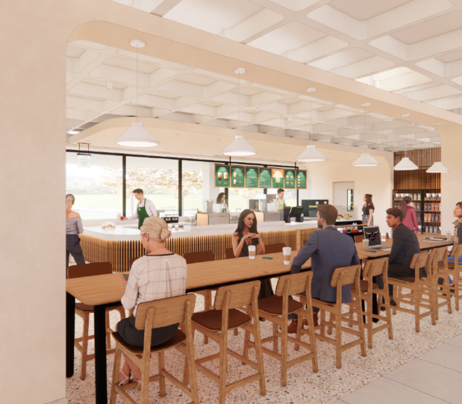 New View For The CSU: Designer’s Rendering of Starbucks Coming This Summer