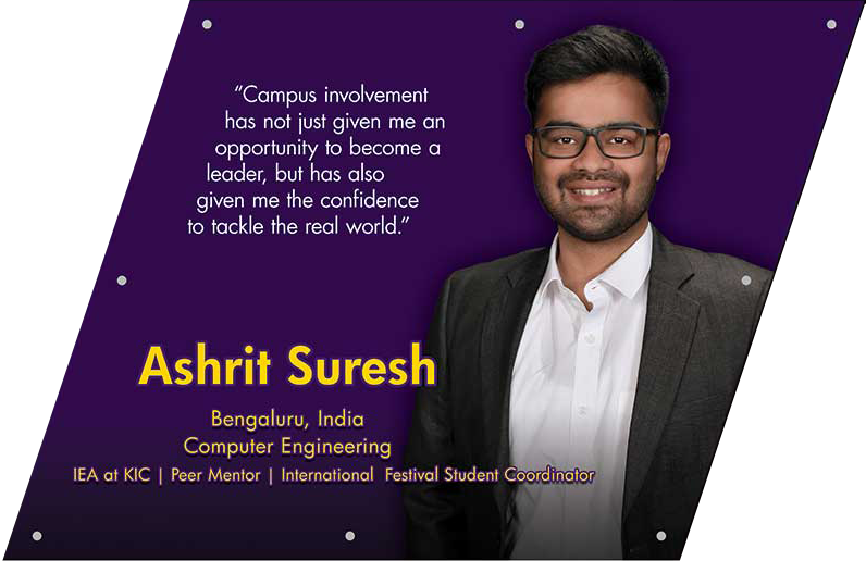 ASHRIT SURESH: 'Campus Involvement is Necessary to Grow As An Individual'