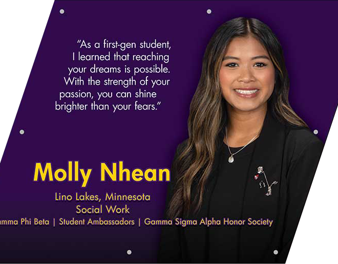 MOLLY NHEAN: “My campus involvement at MSU has truly helped me grow to love myself more and more.”