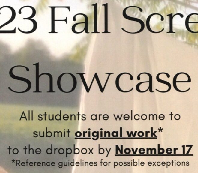 2023 Fall Screen Showcase Taking Submissions