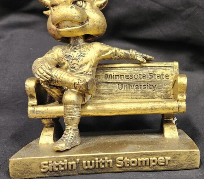 Take a Selfie with the Newest Campus Icon and Win a Sittin’ With Stomper Bobblehead