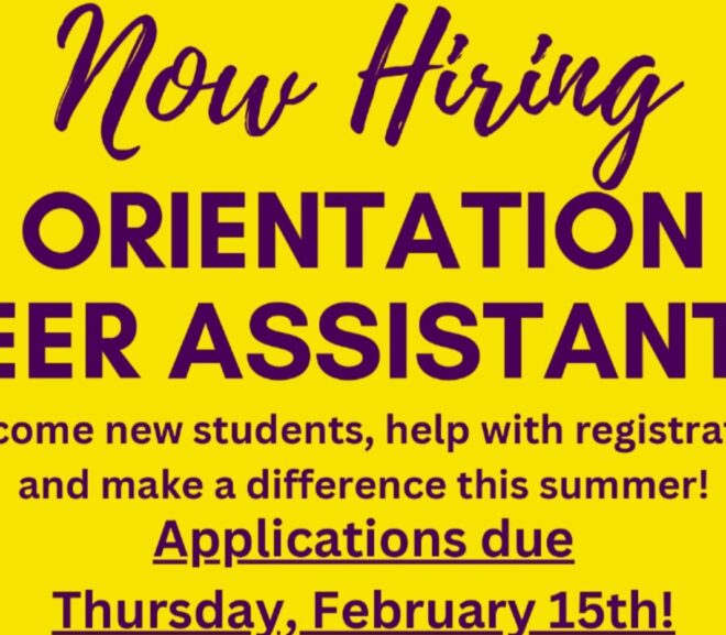 Make Money and Gain Valuable Skills: Orientation Peer Assistants Sought for Summer Sessions