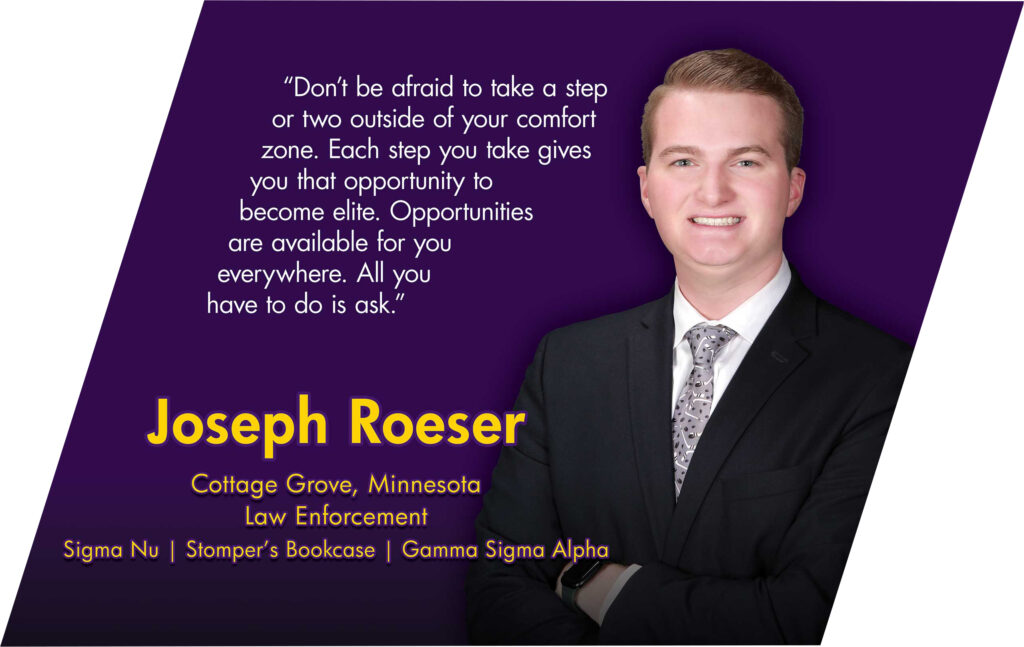 Joseph Roeser BEST Board portrait with personal success quote and short list of profile information.