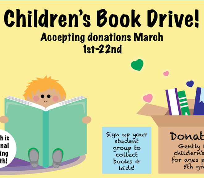 Help Collect Children’s Books: Registration to Participate Closes Feb. 29