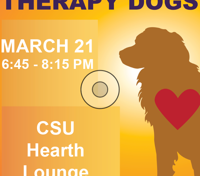 Therapy Dogs Return to the CSU Hearth Lounge on Thursday, March 21
