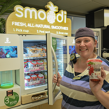 New Smoodi Unit Offers All-Natural Healthy Frozen Options for Students on the Go